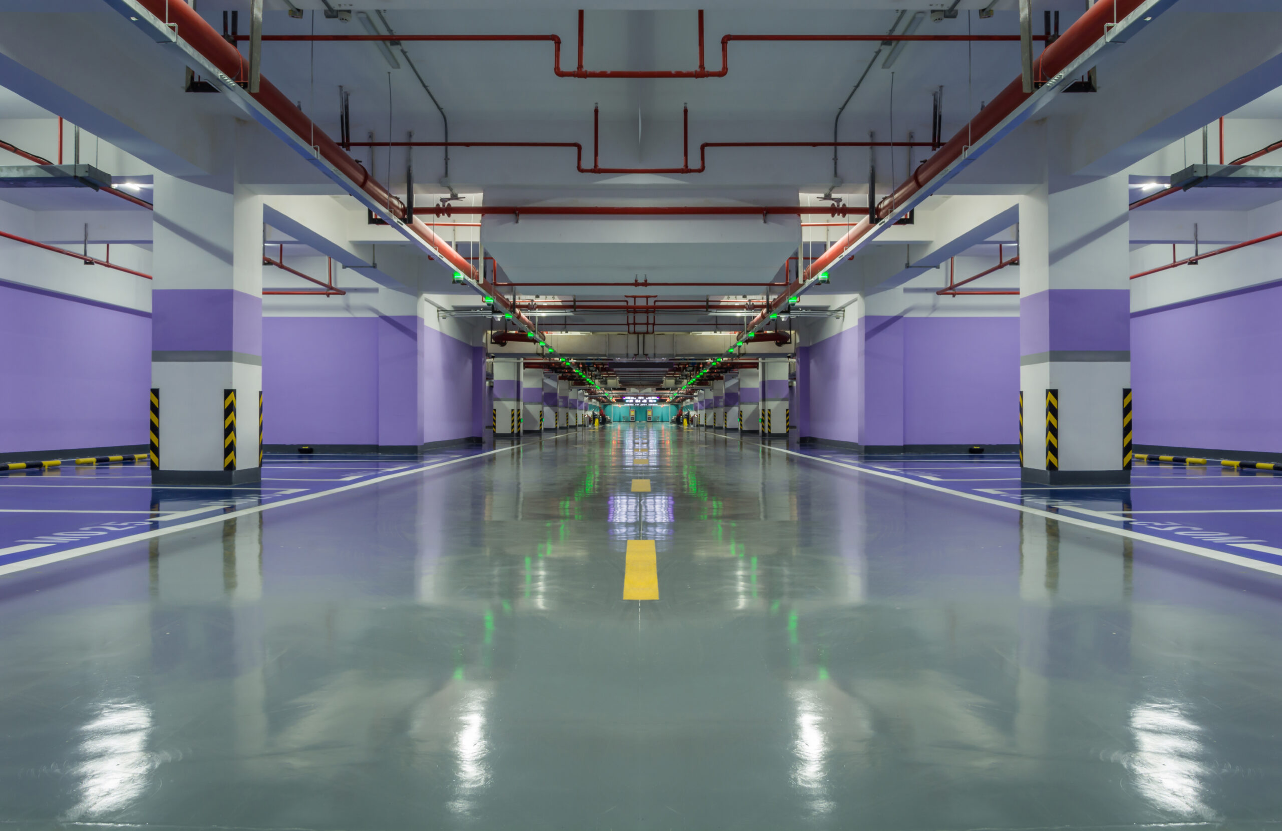 Industrial Flooring + Resin Coatings | Solid Floors | Benefits of Installing Chemical Resistant Epoxy Flooring Systems carpark